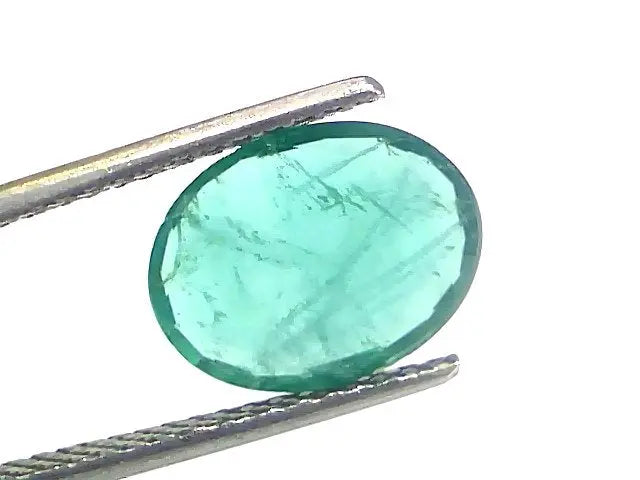 2.54 Ct Certified Untreated Natural Zambian Emerald Gemstone Panna