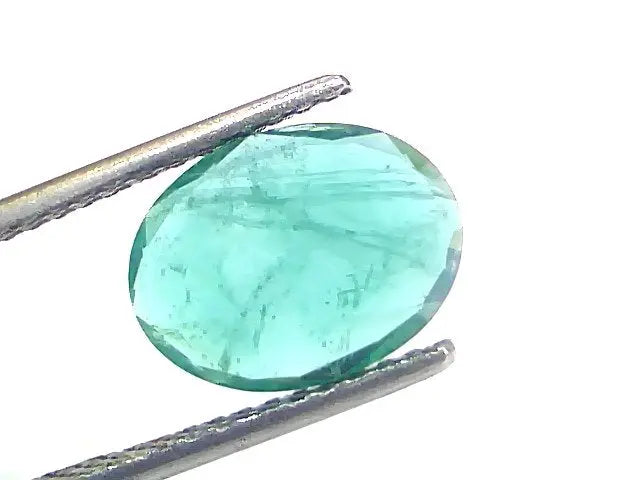 2.54 Ct Certified Untreated Natural Zambian Emerald Gemstone Panna