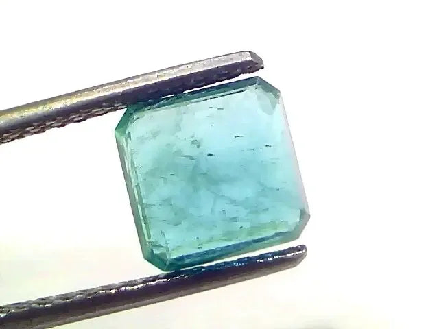 2.50 Ct GII Certified Untreated Natural Zambian Emerald Panna Gems - Venus Gems