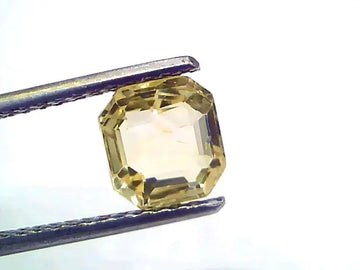 2.50 Ct Certified Unheated Untreated Natural Ceylon Yellow Sapphire Gems