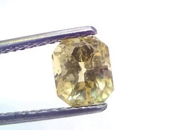 2.51 Ct Certified Unheated Untreated Natural Ceylon Yellow Sapphire