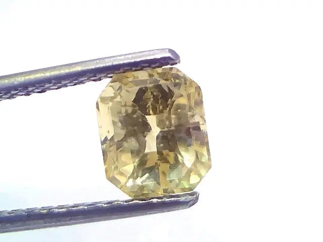 2.51 Ct Certified Unheated Untreated Natural Ceylon Yellow Sapphire