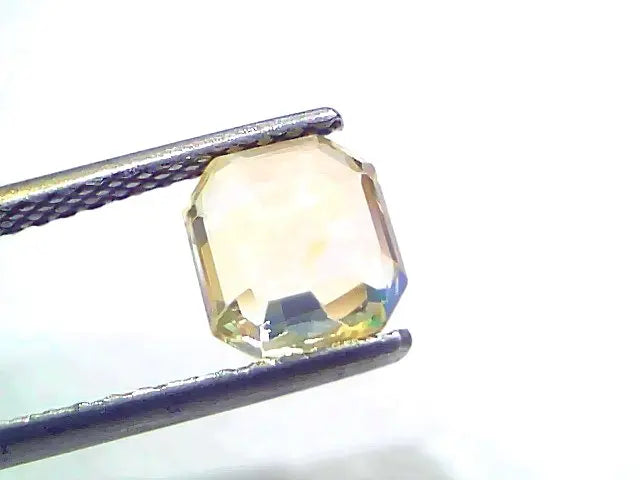 2.50 Ct Certified Unheated Untreated Natural Ceylon Yellow Sapphire Gems