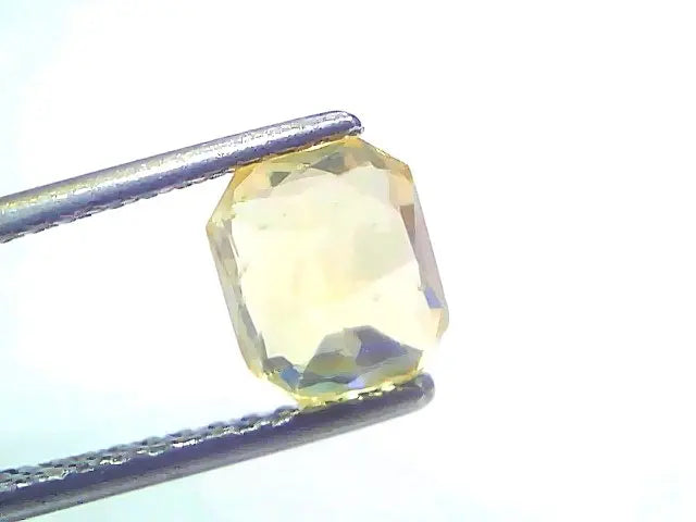 2.51 Ct Certified Unheated Untreated Natural Ceylon Yellow Sapphire