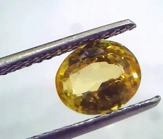 2.51 Ct Unheated Untreated Natural Ceylon Yellow Sapphire Gemstone
