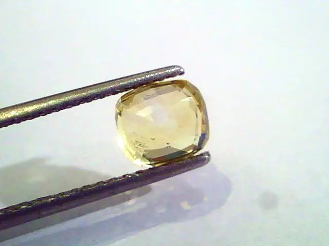 2.50 Ct Unheated Untreated Natural Ceylon Yellow Sapphire AAAAA