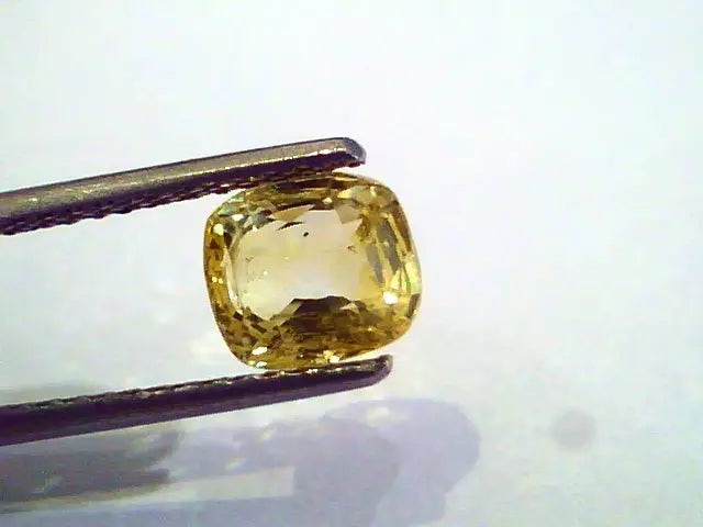 2.50 Ct Unheated Untreated Natural Ceylon Yellow Sapphire AAAAA