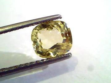 2.51 Ct Unheated Untreated Natural Ceylon Yellow Sapphire Gems