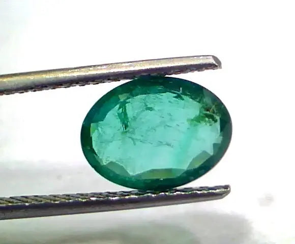 2.52 Ct Untreated Natural Zambian Emerald Gemstone Panna Gems AAAAA