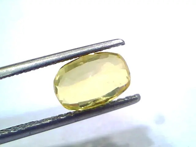 2.54 Ct Unheated Untreated Natural Ceylon Yellow Sapphire Gems