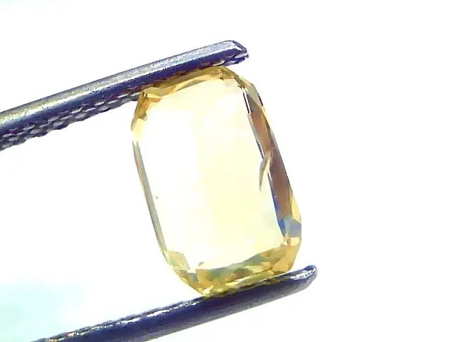2.52 Ct Gii Certified Unheated Untreated Natural Ceylon Yellow Sapphire AAA