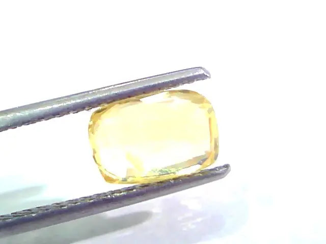 2.55 Ct Unheated Untreated Natural Ceylon Yellow Sapphire Pukhraj