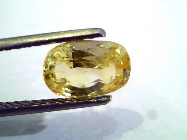 2.52 Ct Unheated Untreated Natural Ceylon Yellow Sapphire Gems