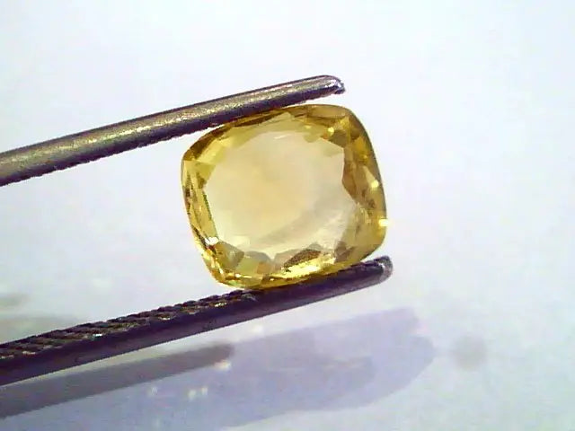 2.52 Ct Unheated Untreated Natural Ceylon Yellow Sapphire AAAAA