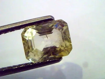 2.53 Ct Unheated Untreated Natural Ceylon Yellow Sapphire/Pukhraj - Venus Gems