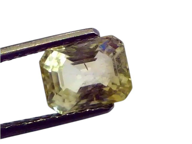 2.53 Ct Unheated Untreated Natural Ceylon Yellow Sapphire/Pukhraj - Venus Gems