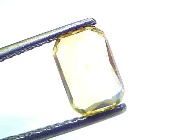 2.53 Ct Certified Unheated Untreated Natural Ceylon Yellow Sapphire AAA