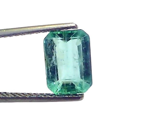 2.54 Ct GII Certified Untreated Natural Zambian Emerald Panna Gems