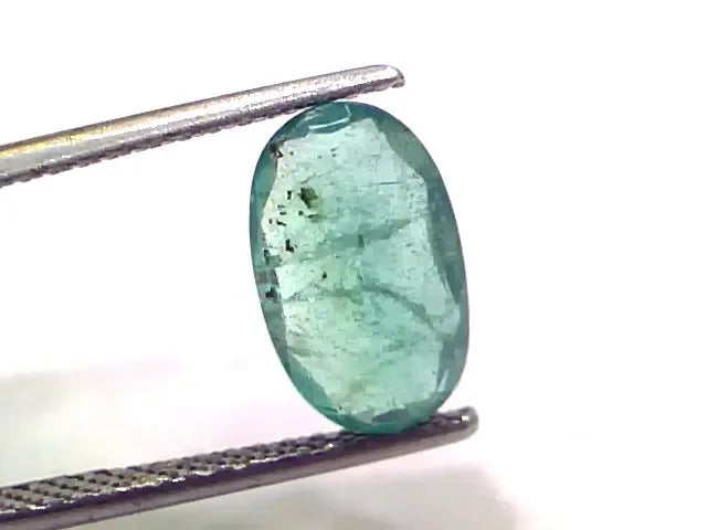 2.56 Ct Untreated Natural Zambian Emerald Gemstone Panna Gems - Venus Gems