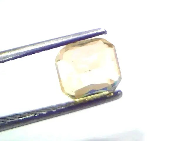 2.54 Ct GII Certified Unheated Untreated Natural Ceylon Yellow Sapphire AAA