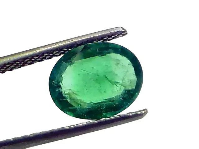 2.55 Ct GII Certified Untreated Natural Zambian Emerald Panna AAA - Venus Gems