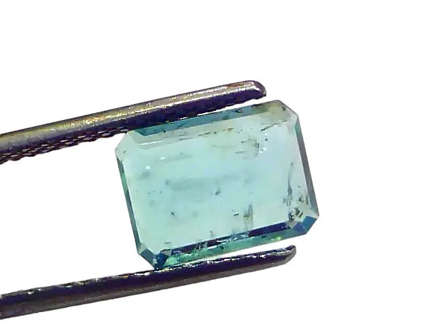 2.55 Ct GII Certified Untreated Natural Zambian Emerald Panna Gemstone
