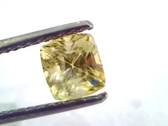 2.56 Ct Unheated Untreated Natural Ceylon Yellow Sapphire/Pukhraj
