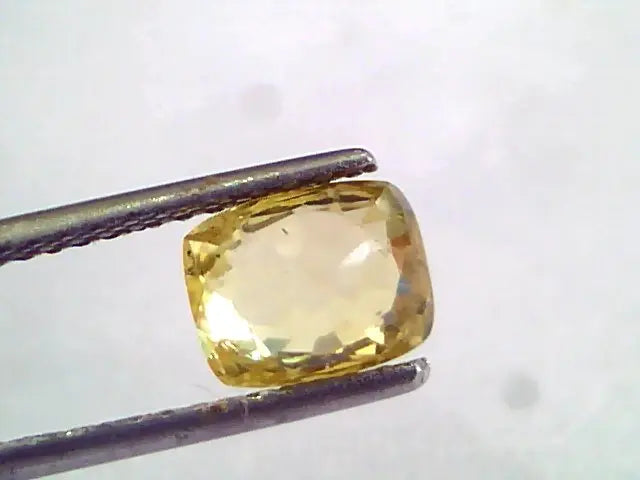2.53 Ct Unheated Untreated Natural Ceylon Yellow Sapphire AAA