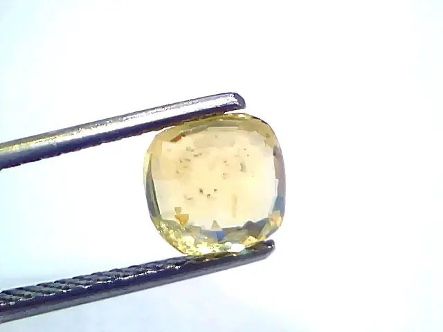 2.51 Ct Certified Unheated Untreated Natural Ceylon Yellow Sapphire