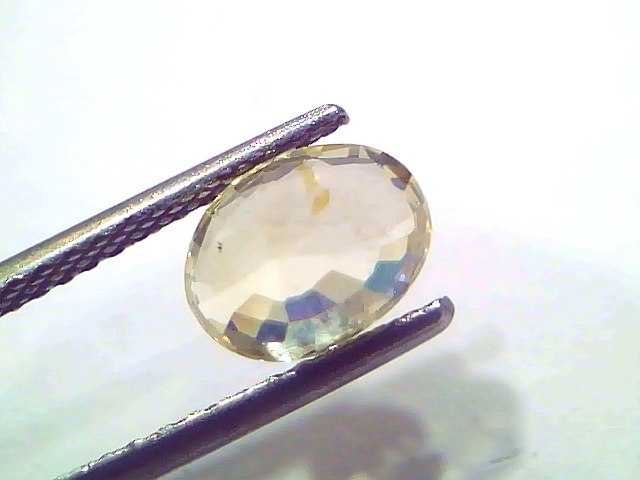 2.55 Ct Certified Unheated Natural Ceylon Yellow Sapphire Pukhraj – 2.80 Ratti