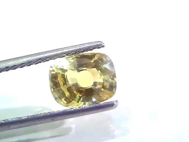 2.59 Ct Unheated Untreated Natural Ceylon Yellow Sapphire Pukhraj