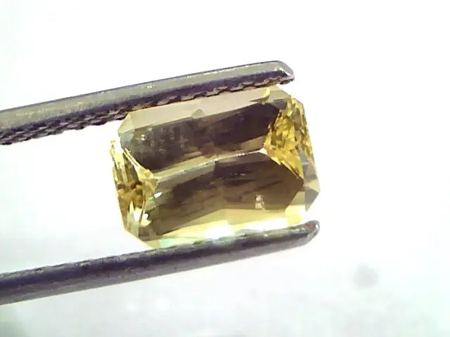 2.56 Ct IGI Certified Unheated Untreated Natural Yellow Sapphire AAAAA