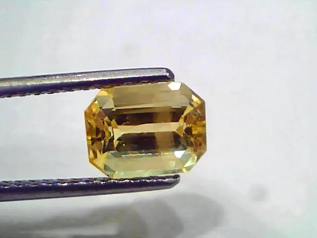 2.56 Ct IGI Certified Unheated Untreated Natural Ceylon Yellow Sapphire AAAAA