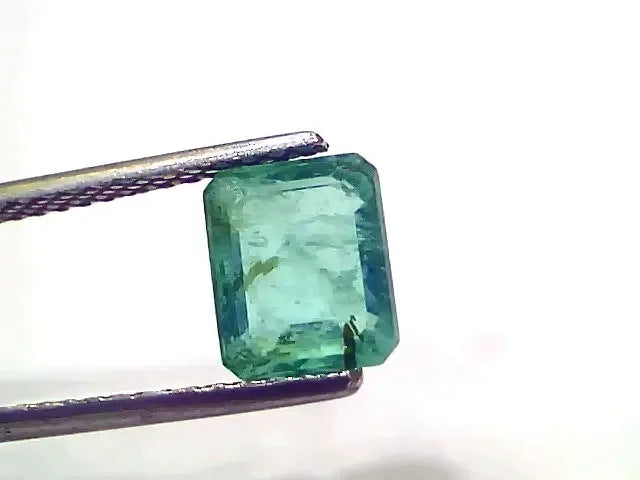 2.62 Ct Certified Untreated Natural Zambian Emerald Panna Gemstone - Venus Gems
