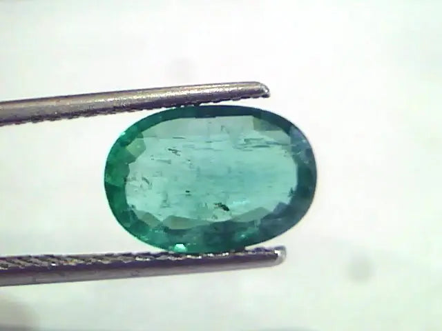 2.57 Ct IGI Certified Untreated Natural Zambian Emerald Gemstone AAA