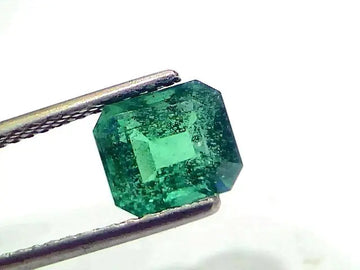 2.57 Ct IGI Certified Untreated Natural Zambian Emerald Gemstone