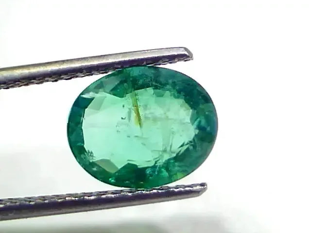 2.57 Ct GII Certified Untreated Natural Zambian Emerald Gems AAAA - Venus Gems