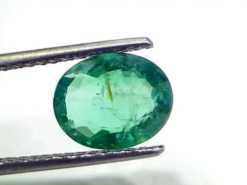 2.57 Ct GII Certified Untreated Natural Zambian Emerald Gems AAAA - Venus Gems