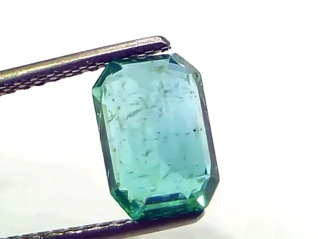 2.57 Ct GII Certified Untreated Natural Zambian Emerald Gemstone AAA - Venus Gems