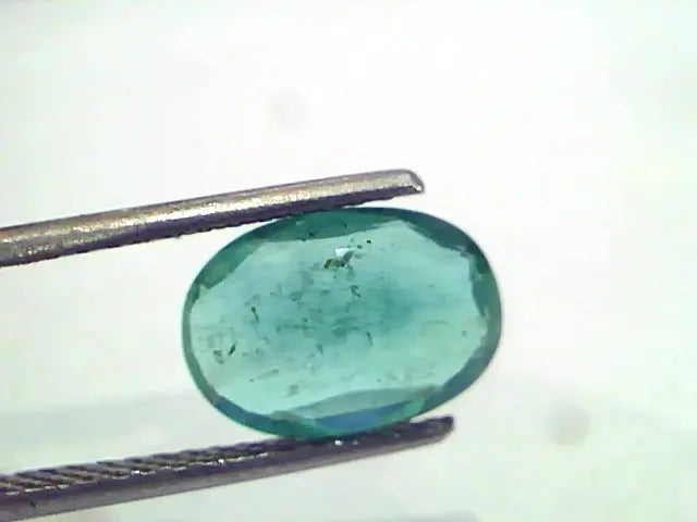 2.57 Ct IGI Certified Untreated Natural Zambian Emerald Gemstone AAA