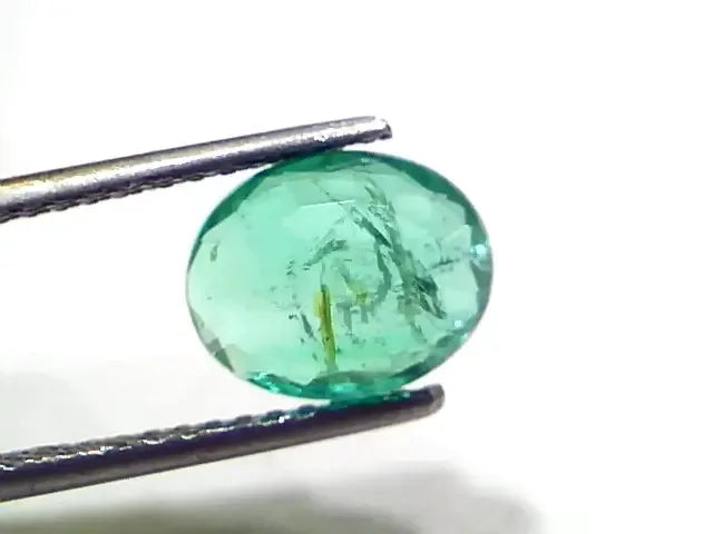 2.57 Ct GII Certified Untreated Natural Zambian Emerald Gems AAAA - Venus Gems