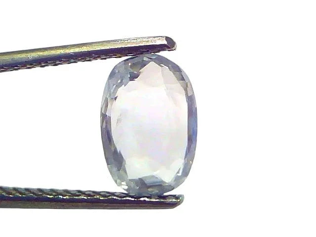 2.62 Ct Certified Unheated Untreated Natural Ceylon White Sapphire - Venus Gems