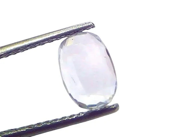 2.62 Ct Certified Unheated Untreated Natural Ceylon White Sapphire - Venus Gems