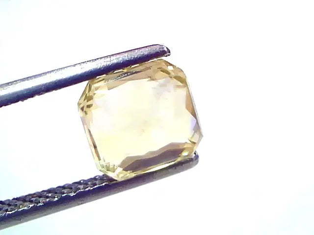 2.57 Ct IGI Certified Unheated Untreated Natural Ceylon Yellow Sapphire