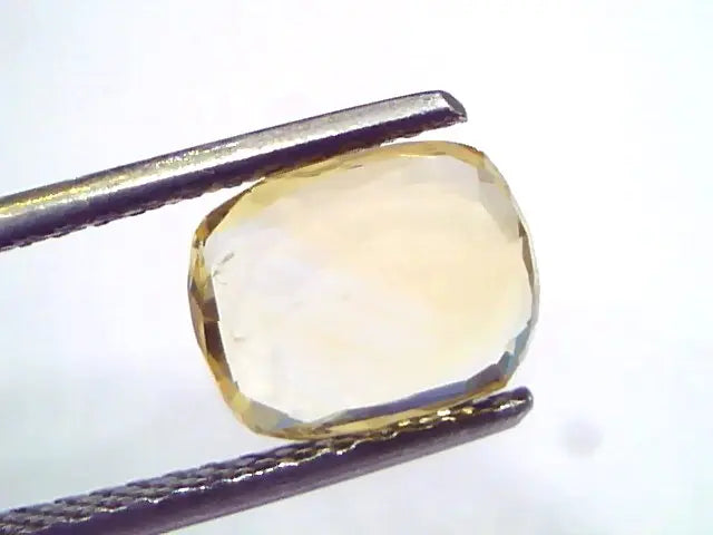 2.57 Ct GII Certified Unheated Untreated Natural Ceylon Yellow Sapphire