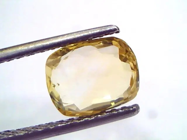 2.57 Ct GII Certified Unheated Untreated Natural Ceylon Yellow Sapphire