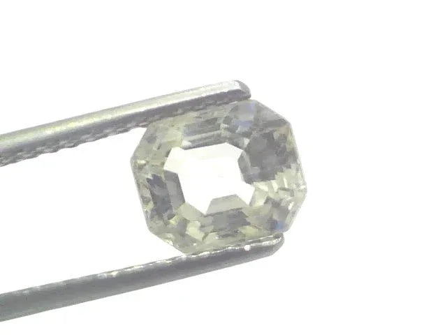 2.61 Ct Certified Unheated Untreated Natural Ceylon White Sapphire - Venus Gems