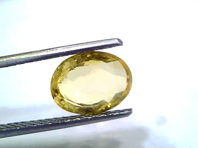 2.60 Ct Unheated Untreated Natural Ceylon Yellow Sapphire Gems