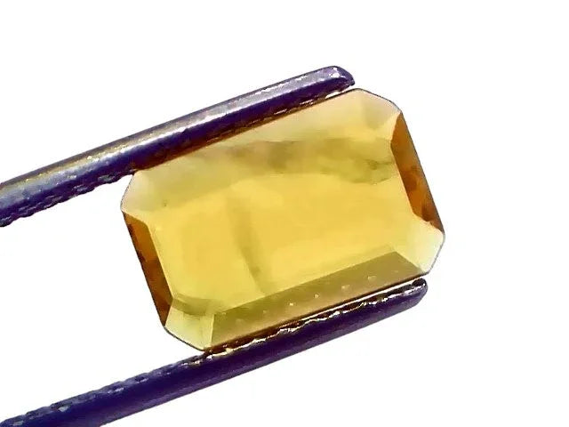 2.59 Ct Natural Yellow Sapphire Pukhraj Jupiter Gemstone (Heated) - Venus Gems