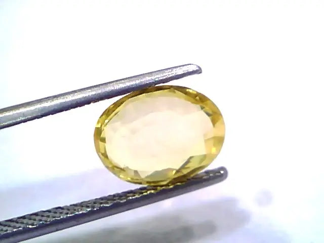 2.60 Ct Unheated Untreated Natural Ceylon Yellow Sapphire Gems